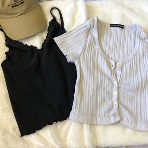 Black& Grey Brandy top